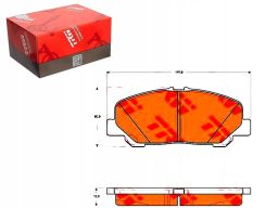 Gdb3455 Klocek Hamulcowy Kpl. Przód , Pasuje Do: Toyota Previa Iii