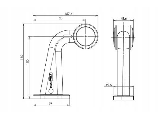 775P Światło Obrysowe 775P W21.5N Waś