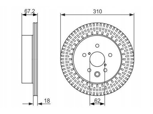 0 986 479 615 Tarcza Hamulcowa Bosch