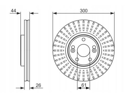 0 986 479 668 Tarcza Hamulcowa Bosch