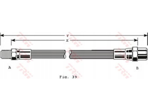 Phb112 Przewód Hamulcowy Elastyczny Phb112 Trw