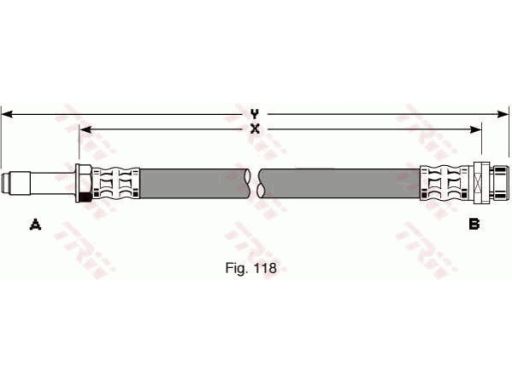 Phb260 Przewód Hamulcowy Elastyczny Phb260 Trw
