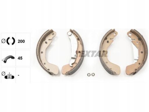 91044900 Szczęka Hamulcowa Pasuje Do: Chevrolet Lanos, Nubira, Daewoo