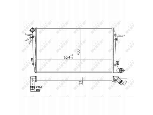 Chłodnica Silnika 53814A