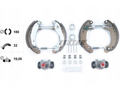 84038204 Zestaw Eksp. Bębna (Szczęki, Cylinderki, Sprężyny) Pasuje Do: