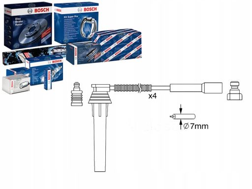 0 986 357 052 Zestaw Przewodów Zapłonowych 0 986 357 052 Bosch