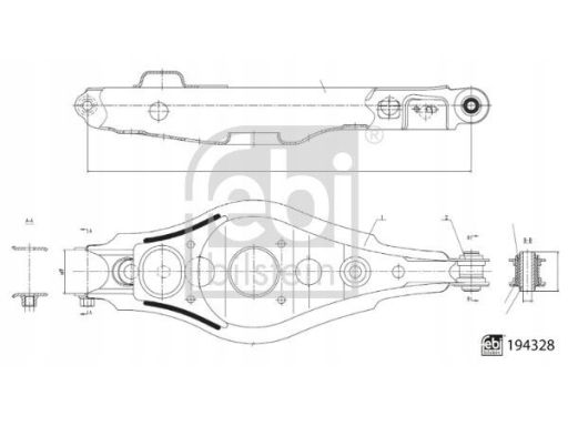 194328 Wahacz Toyota T. Rav 4 Iii, Rav 4 Iv 2.0 Fe194328 Febi Bilstein