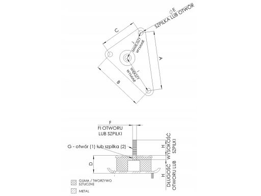 00671803 Górne Mocowanie Amortyzatora Ted-Gum