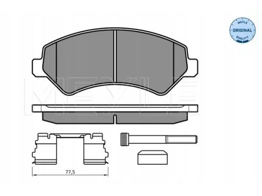 025 244 6619/W1 Klocek Hamulcowy Kpl. 025 244 6619/W1 Meyle