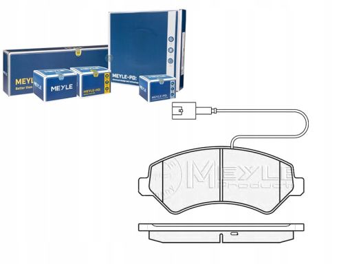 025 244 6619/W1 Klocek Hamulcowy Kpl. 025 244 6619/W1 Meyle