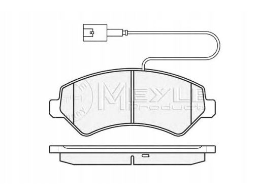 025 244 6619/W1 Klocek Hamulcowy Kpl. 025 244 6619/W1 Meyle