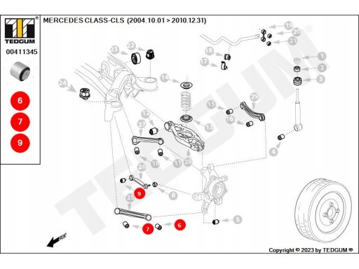 00411345 Silentblock Wahacza Ted-Gum
