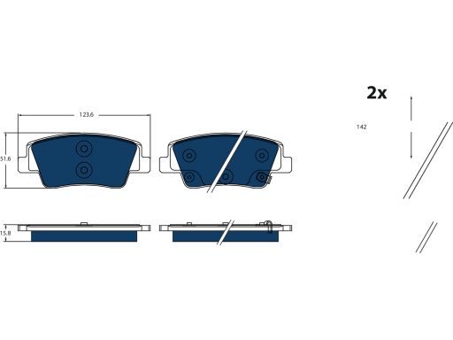 Gdb2497Bte Klocki Ham. Hyundai T. Ioniq Ev 21- Elec Trw