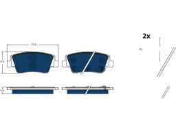 Gdb2497Bte Klocki Ham. Hyundai T. Ioniq Ev 21- Elec Trw