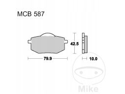 Mcb587 Klocki Ham. Moto. (Organic) Yamaha Xv 53 Trw