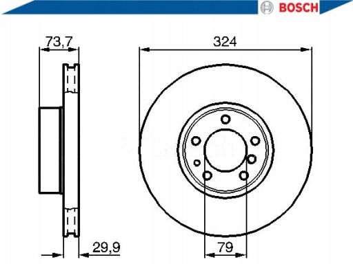 0 986 478 024 Tarcza Hamulcowa Bosch