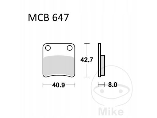 Mcb647 Klocki Ham. Moto. (Organic) Sym 50 Orbit Trw