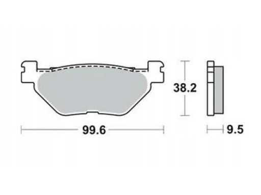 Mcb731Sh Klocki Ham. Tył Moto. (Sinter Street) Ya Trw