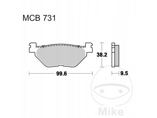 Mcb731Sh Klocki Ham. Tył Moto. (Sinter Street) Ya Trw