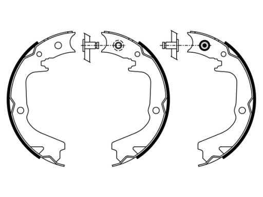 0 986 487 932 Szczęki Hamulca Postojowego Kpl. Bosch