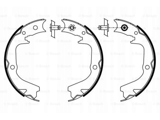 0 986 487 932 Szczęki Hamulca Postojowego Kpl. Bosch