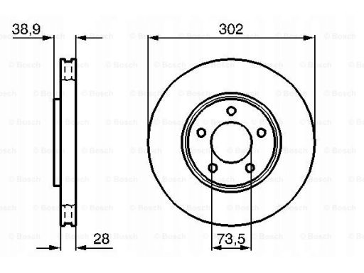 0 986 479 117 Tarcza Hamulcowa Bosch