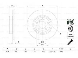 0 986 479 348 Tarcza Hamulcowa Bosch