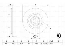 0 986 479 423 Tarcza Hamulcowa Bosch
