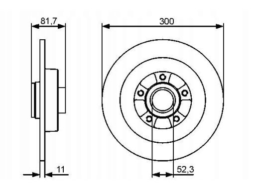 0 986 479 446 Tarcza Hamulcowa Bosch