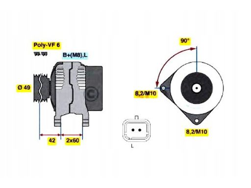 0 986 045 241 Alternator Bosch