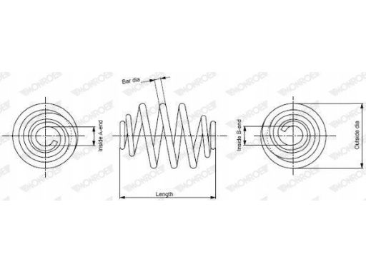 Sp3300 Sprężyna Zawieszenia Monroe