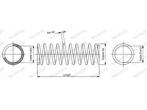 Sp3954 Sprężyna Zawieszenia Monroe