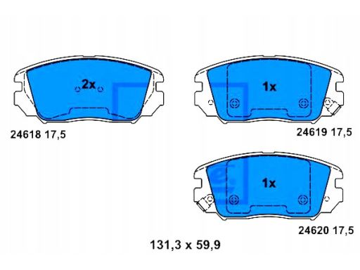 13.0460-5639.2 Klocek Hamulcowy Kpl. Ate