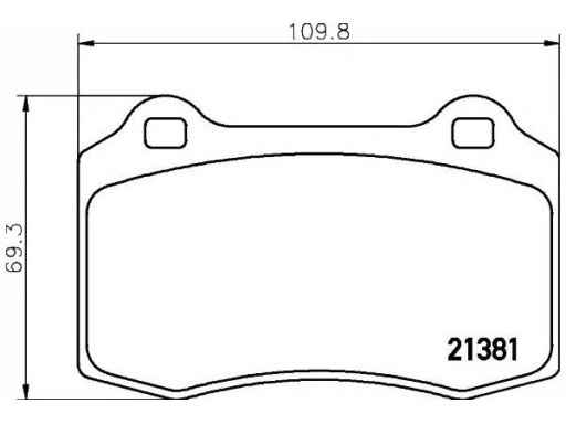 2138102 Klocek Hamulcowy Kpl. Textar