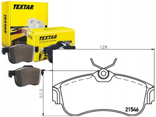 2154601 Klocek Hamulcowy Kpl. Textar