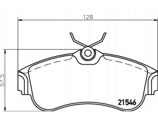 2154601 Klocek Hamulcowy Kpl. Textar