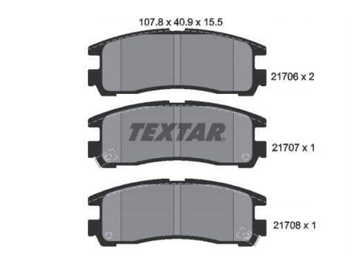 2170602 Klocek Hamulcowy Kpl. Textar