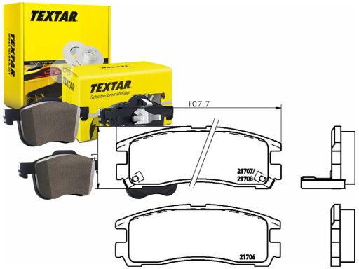 2170602 Klocek Hamulcowy Kpl. Textar