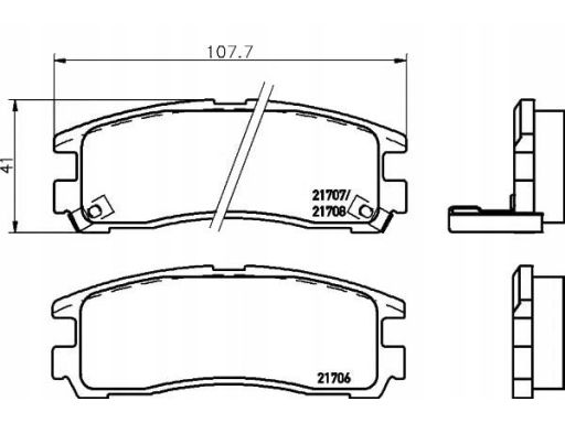 2170602 Klocek Hamulcowy Kpl. Textar