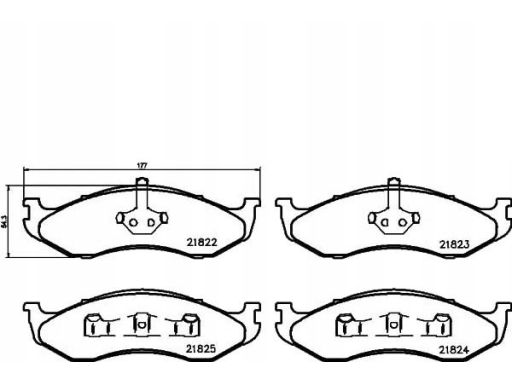 2182202 Klocek Hamulcowy Kpl. Textar