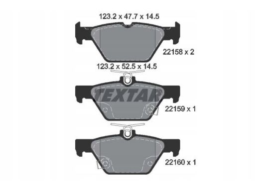 2215801 Klocek Hamulcowy Kpl. Textar