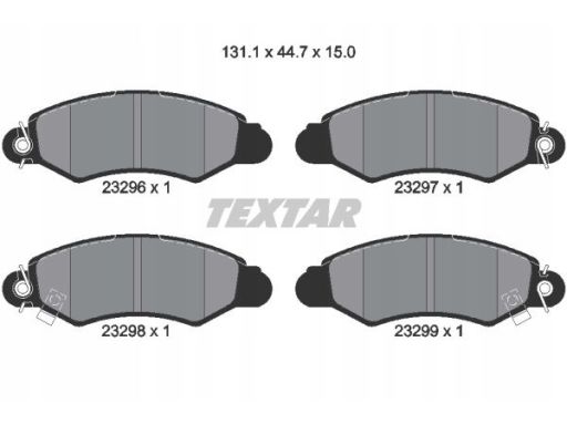 2329601 Klocek Hamulcowy Kpl. Textar