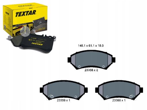 2335801 Klocek Hamulcowy Kpl. Textar