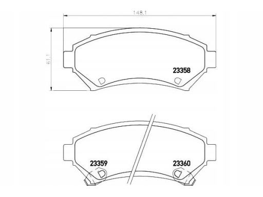 2335801 Klocek Hamulcowy Kpl. Textar
