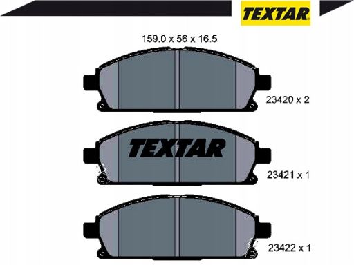2342001 Klocek Hamulcowy Kpl. Textar
