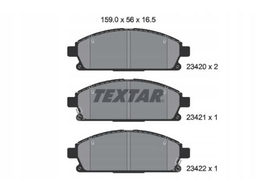 2342001 Klocek Hamulcowy Kpl. Textar