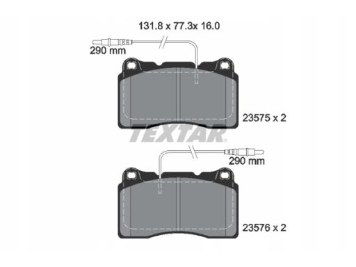 2357501 Klocek Hamulcowy Kpl. Textar