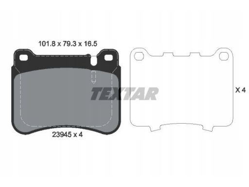 2394501 Klocek Hamulcowy Kpl. Textar