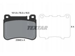 2394501 Klocek Hamulcowy Kpl. Textar