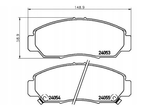 2405301 Klocek Hamulcowy Kpl. Textar